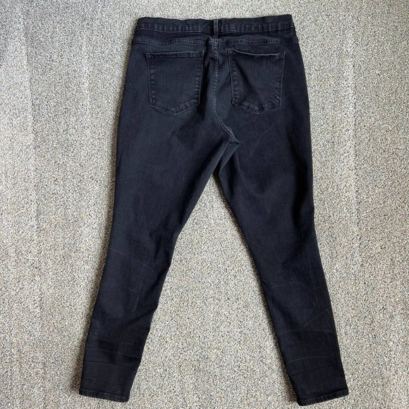 GAP True Skinny Sculpting Jeans Black Wash Mid Rise Stretch Denim Women's 33 - Picture 3 of 7